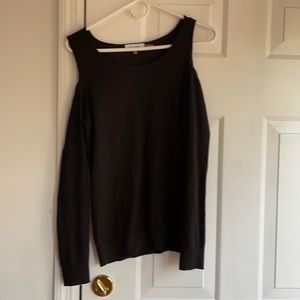 Cold shoulder sweater